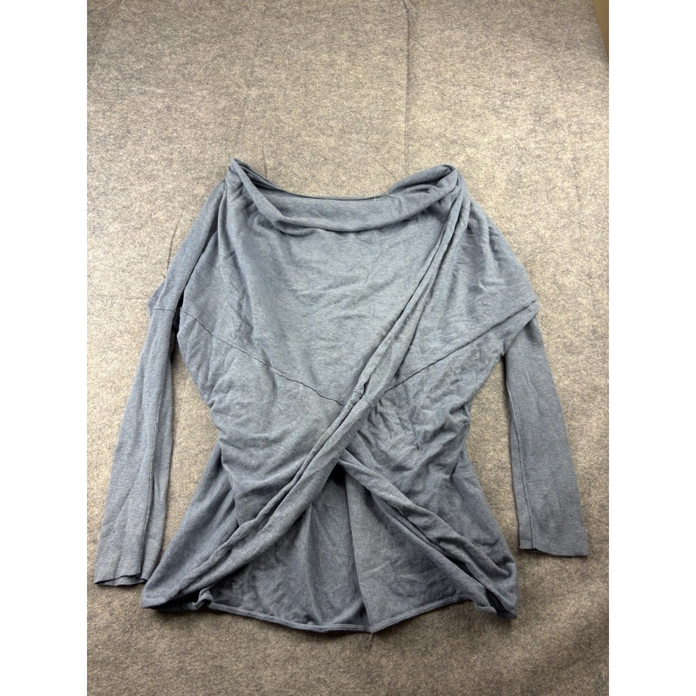 AllSaints Itat Shrug Designer Oversized Knit Twist Tunic Sweater Women's 8 SEE